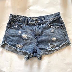 Free People | Distressed Denim Cut Offs